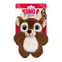 KONG Holiday Snuzzles reno de juguete para perros - Tamaño S: 19 x 14 cm  (L x An)