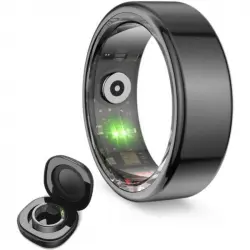 Ksix Saturn Anillo Inteligente Talla M 19,8mm 15mAh Negro