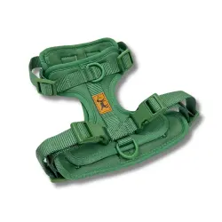 La Casa de Turrón Arnés Adventure Jungle verde con 3 puntos de enganche para perro - M