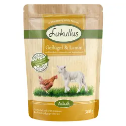 Lukullus sin cereales en bolsitas 6 x 300 g ¡a precio especial! - Ave y cordero