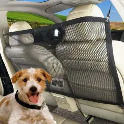 Pawffee Red para perros de coche 115x62cm, barrera ajustable para asiento - 1 pieza