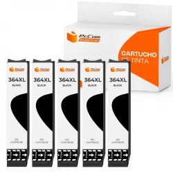 Pccom Essential Cartucho Tinta Compatible HP 364XL Negro Pack 5