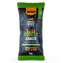 Primal Spirit Wild Forest Snack para Perros con Cerdo y Pavo, 1 x 110 gr