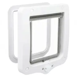 Trixie Puerta Gatera 2 Opciones color Blanco, 20x22 cm