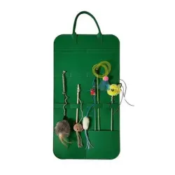UAMLY Bolsa para guardar juguetes de gato - Verde