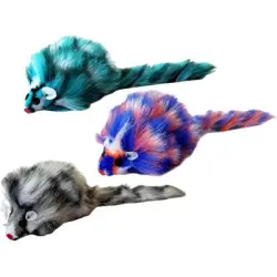 UAMLY Ratón de peluche -  para gatos - 3 artículos