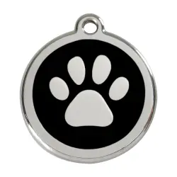 Placa identificativa Huella Negro M