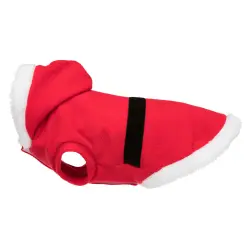 Abrigo navideño Papá Noel para perros - M: 45 cm de longitud dorsal