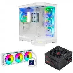 Abysm Pack DANUBE SAVA H600 Blanca + Morpheo GX5 1000W 80 Plus Gold + Abysm Oceanic LCD 360 White