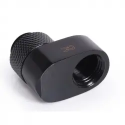 Alphacool Eiszapfen 16mm Hardtube Racor de Compresión Giratorio G1/4 AG a G1/4 IG Negro