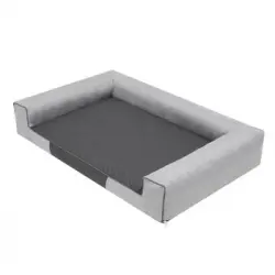 Cama Para Perro Victoria Talla L: 80x55x17 Gris Claro