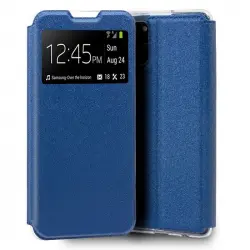 Cool Funda Flip Cover Liso Azul para Samsung Galaxy S10 Lite