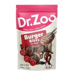 Dr.Zoo Burger Bites Snack para Perros con Carne, 1 x 450 gr