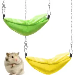 HausPets Cama colgante 2 piezas hámster forma plátano, color amarillo - Artículo 2