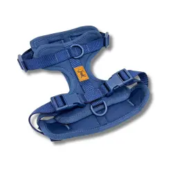 La Casa de Turrón Arnés Adventure Ocean azul con 3 puntos de enganche para perro - L