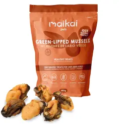 MAIKAI PETS Mejillones de Labio Verde Snack para perros y gatos - 150 g