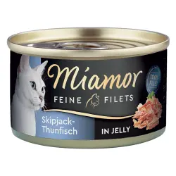 Miamor Filetes Finos en gelatina - 6 x 100 g - Atún Skipjack