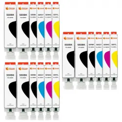 Pccom Essential Canon Pgi550xl/cli551xl Cartucho Tinta Compatible Negro/cian/magenta/amarillo Pack 18