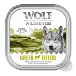 Wolf of Wilderness Adult Single Protein 6 x 150 g - Green Fields, con cordero
