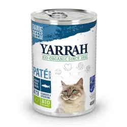 Yarrah Bio Paté 6 x 400 g en latas para gatos - Pescado