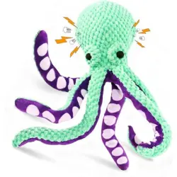 Zoomtopia  perros forma pulpo azul que emite chirrido, 34 cm, 6 - Verde