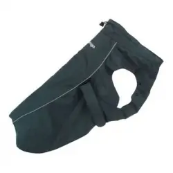 Impermeable Perfect Fit para perros Negro Talla 7