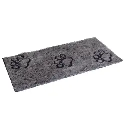 Alfombra Frinchillo antisuciedad gris para mascotas - 120 x 60 cm (L x An)