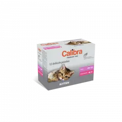 Calibra cat kitten pouch comida húmeda multipack, Unidades 12x100 Gr