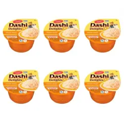 Churu Dashi Delights Comida Húmeda en Caldo con Pollo, 6x70 gr