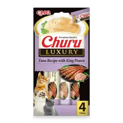 Churu Luxury Snack Atún y Langostino para gatos - 4 Sobres x 14 g