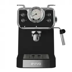 Evvo Retro Cafetera Espresso Intensa con Brazo Doble 15 Bares 1.5L Negro