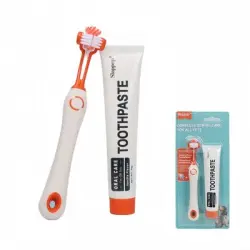 FurryFusion Kit de cepillo y pasta de dientes para perros y gatos - Artículo 1