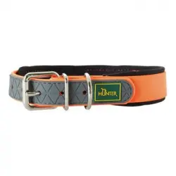 Hunter Collar Convenience para perros color naranja neón