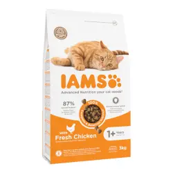 IAMS 2,7 kg / 3 kg pienso para gatos: ¡15 % de descuento! - For Vitality Kitten con pollo fresco (3 kg)