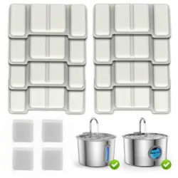 IntiMeg Fuente de agua para gatos de 3,2 litros - Filtrado