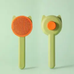 IntiMeg Peine autolimpiante para mascotas - Verde
