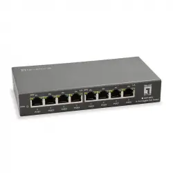 LevelOne GEP-0823 Switch 8 Puertos Gigabit PoE Negro