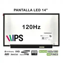 Pantalla Led De 14" Para Portátil M140nvf7 R0 1.7 Ips 120hz 40 Pines Fhd