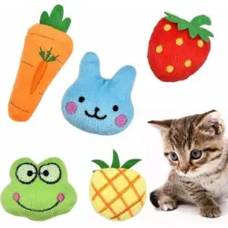 Pawffee Katzenminze Spielzeug 5er Set, Plüschspielzeuge para Katzen - 1 pieza