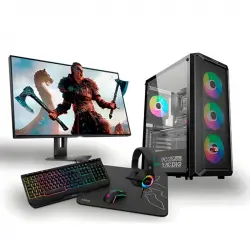 PC Racing Pack Gaming Top Intel Core i7-12700F/32GB/1TB SSD/RX 7600 XT + Monitor 24" FullHD + Combo Gaming