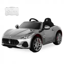 Playkin Coche Eléctrico con Licencia Oficial Maserati 12V Plata