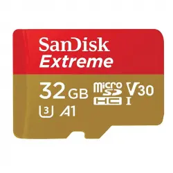Sandisk Extreme MicroSDXC 32GB Clase 10 UHS-I + Adaptador