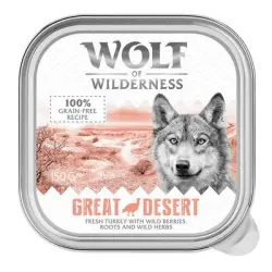 Wolf of Wilderness Adult Single Protein 6 x 150 g - Great Desert, con pavo