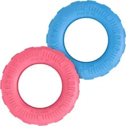 Zoomtopia Adecuado para el juguete perros KONG Puppy Tires caucho natural - Azul