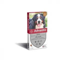 Advantix 4 Pipetas Antiparasitarias - Para Perros Muy Grandes De 40 A 60 Kg - 4 X 6 Ml