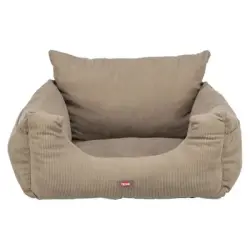 Asiento Trixie de coche, gris pardo para perros - 55 x 30 x 55 cm (L x An x Al)