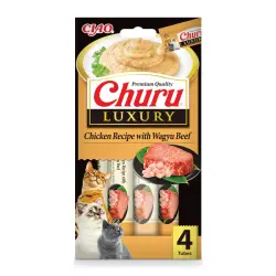 Churu Luxury Snack Pollo y Wagyu para gatos - 4 Sobres x 14 g