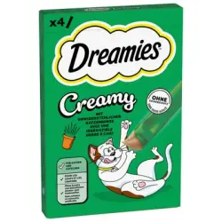 Dreamies Creamy Snacks snacks cremosos para gatos - Menta para gatos (44 x 10 g) - Pack Ahorro