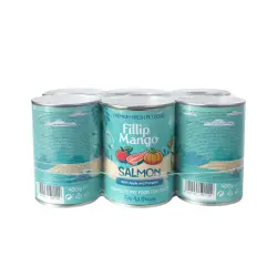 FIllip Mango Lata Salmón Manzana y Calabaza Multipack para perros - 6 latas x 400 g