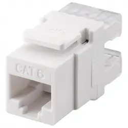 Goobay Keystone Conector RJ45 a TB110 Cat 6 UTP Blanco